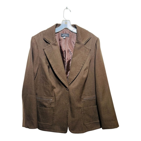 Vintage Giorgio St. Angelo Single Button Blazer Sz 14W - Picture 1 of 4